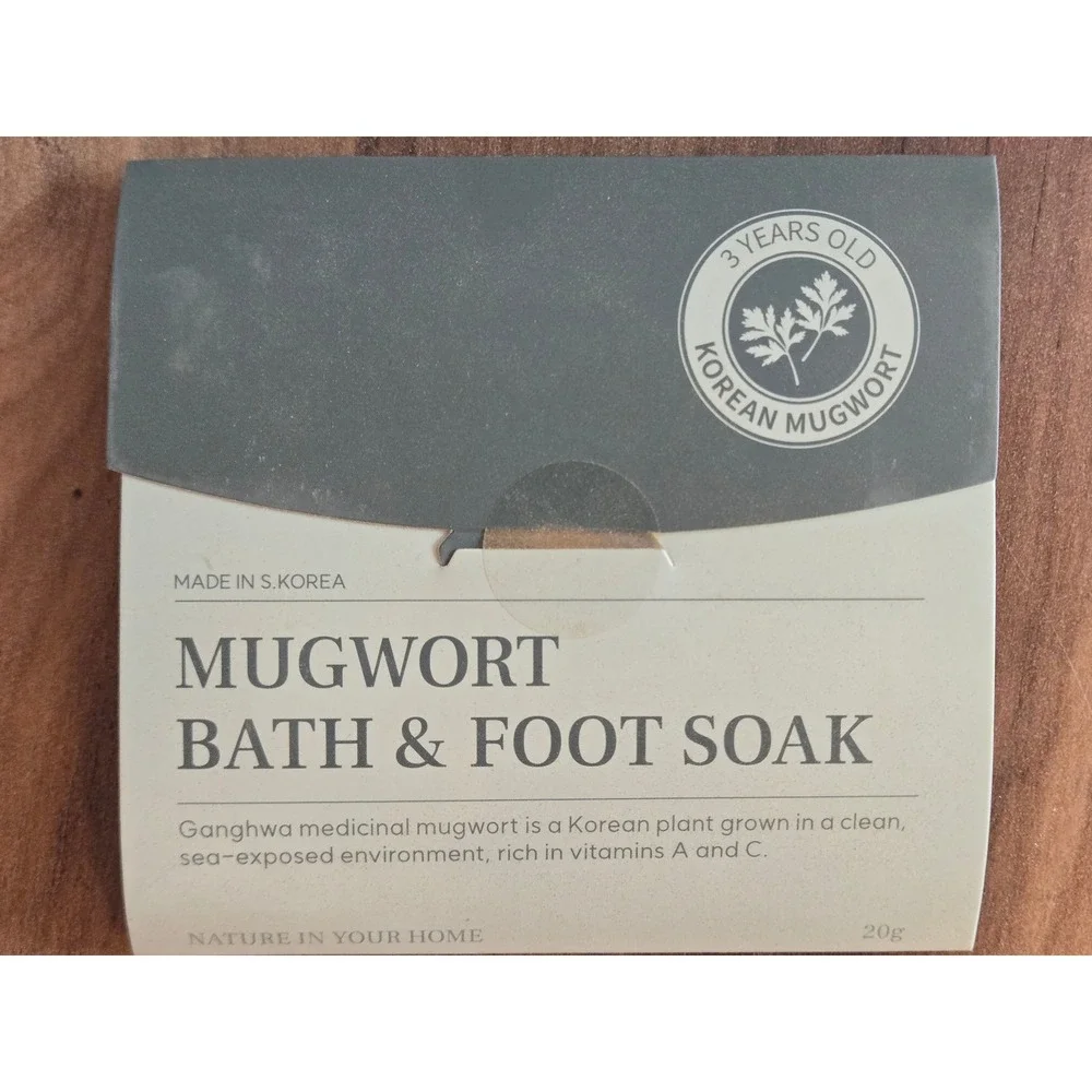 9pk Korean Mugwort Bath & Foot Soak 3 Year Aged Ganghwa 100% Pure 20g Packets